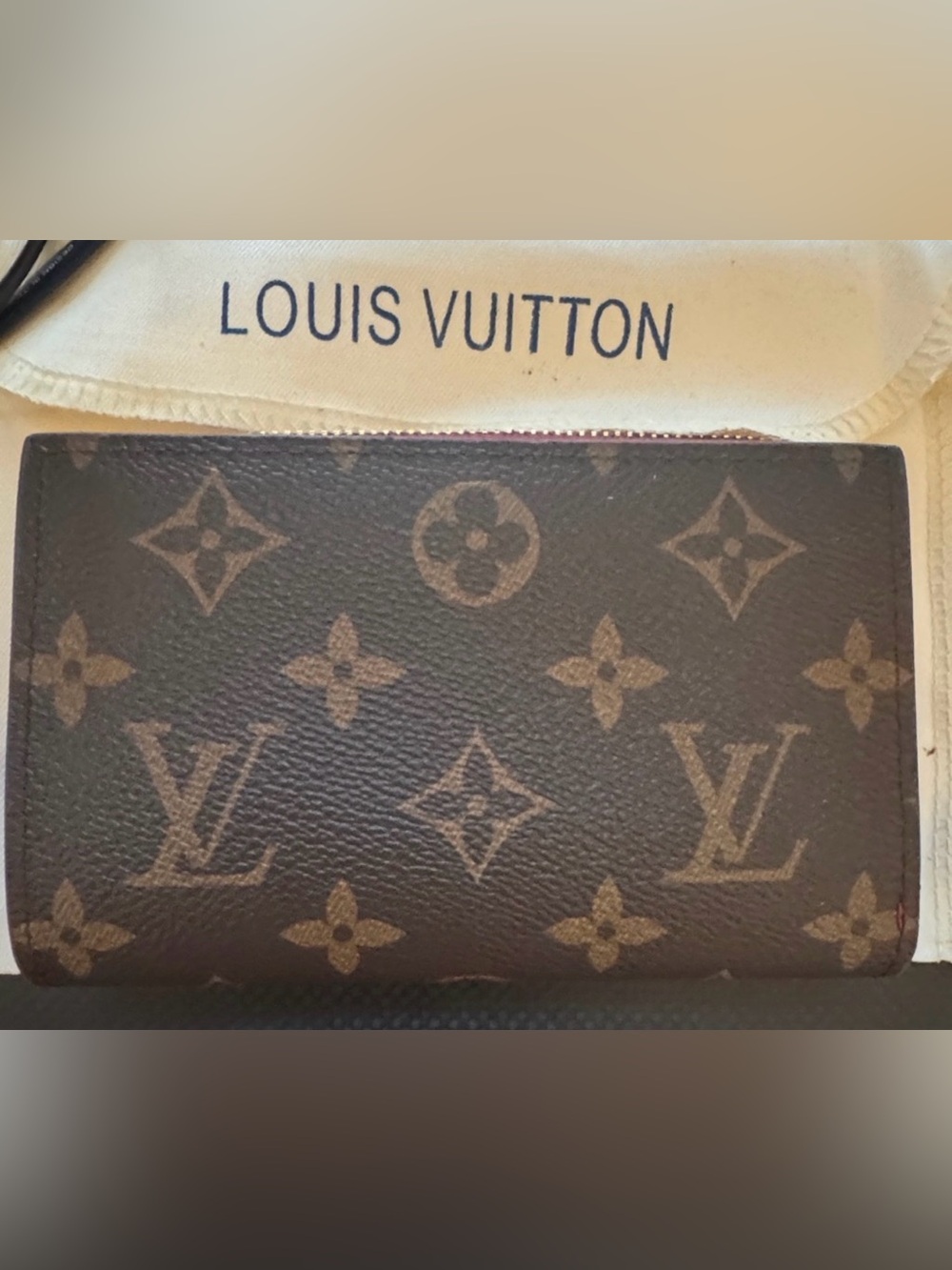 Louis Vuitton Brown Monogram Canvas Card Holder Wallet